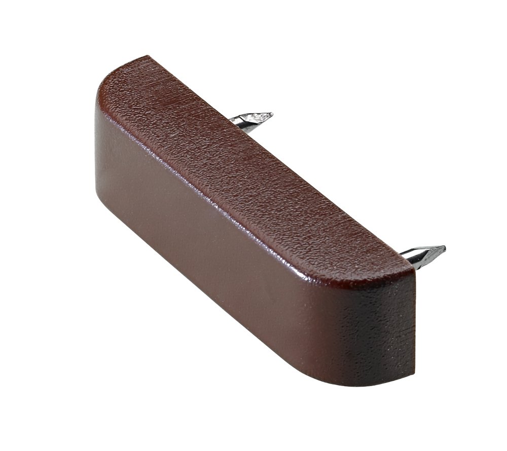 Lentynos laikiklis, kalamas HETTICH, pak. 12 vnt. plastikas, 40x10x15mm, rudos sp., 9217075