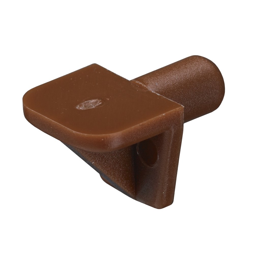 Lentynos laikiklis HETTICH, pak. 20 vnt. plastikas, 5mm, plastikas, rudos sp., 89270