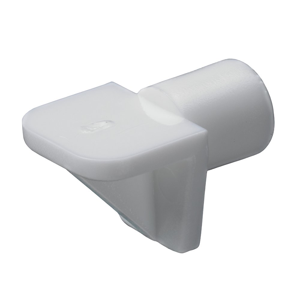 Lentynos laikiklis HETTICH, pak. 20 vnt. plastikas, 7mm, baltos sp., 89287