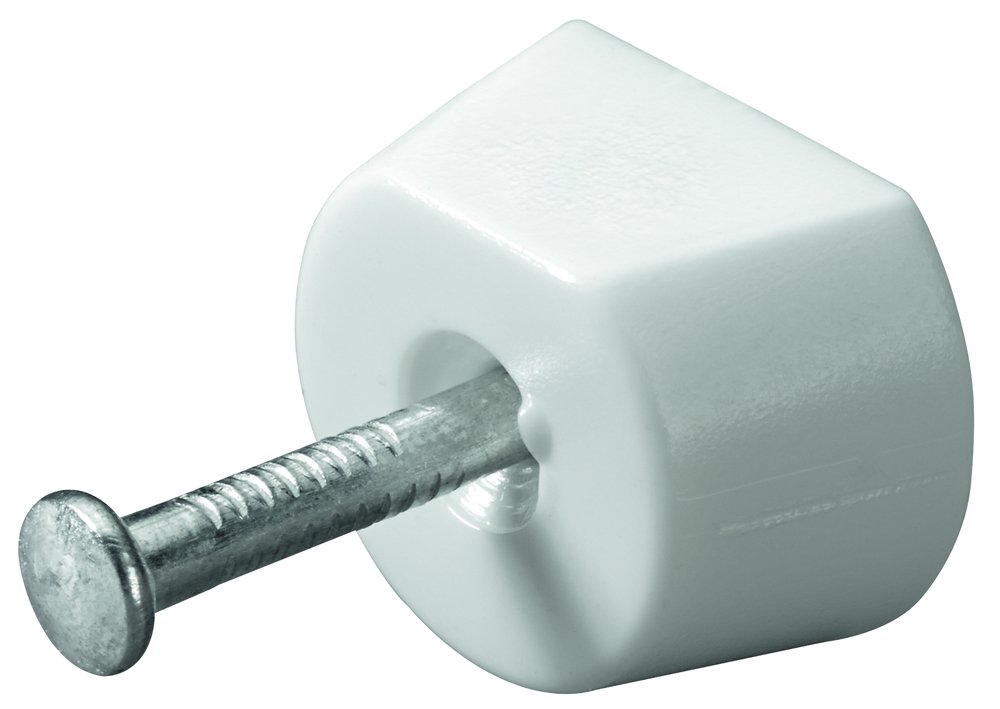 Lentynos laikiklis, kalamas HETTICH, pak. 20 vnt. plastikas, baltos sp., 89290