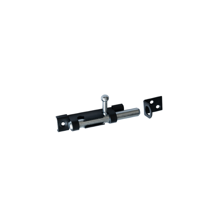 Durų skląstis DOMAX, WOS70C, 70 x 10 mm, plona, juodos spalvos, 85722