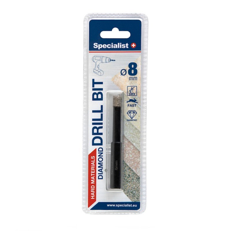 Deimantinis grąžtas SPECIALIST+, 8 mm