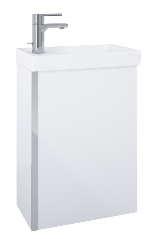 Vonios spintelės komplektas ELITA Spring 45, 61,8 x 44,5 x 24,3 cm, pakabinama, apatinė, balta sp., su praustuvu