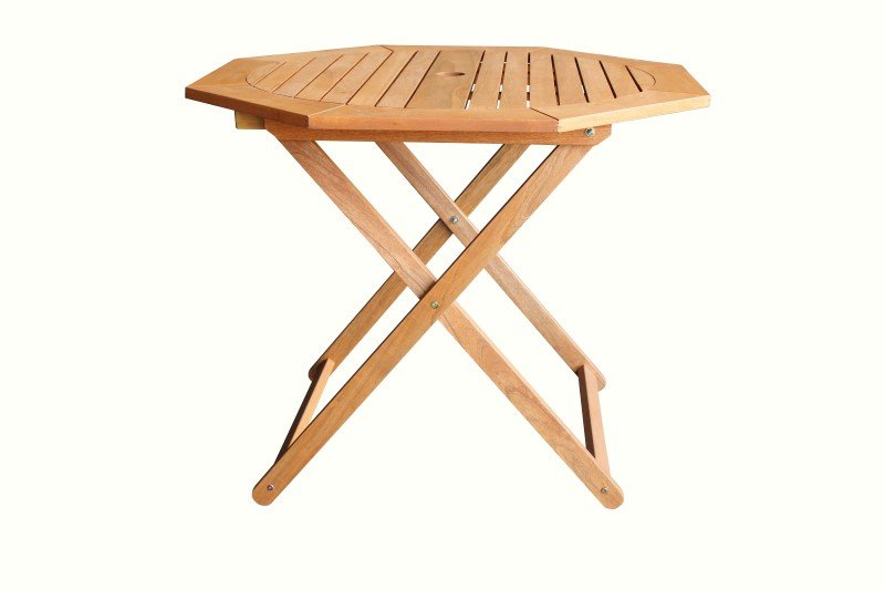 Medinis aštuoniakampis sulankstomas stalas Union 89580, 73x90x90cm