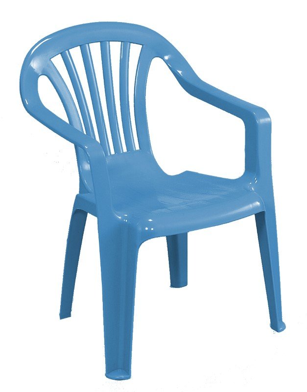 Plastikinė vaikiška kėdutė IPAE PROGARDEN Baby Altea, mėlynos spalvos, maks. apkrova iki 35kg