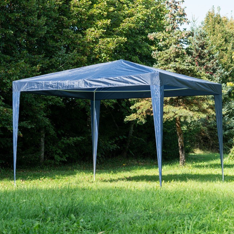 Sodo pavėsinė T331B, 3x3m, mėlyna, plastikas