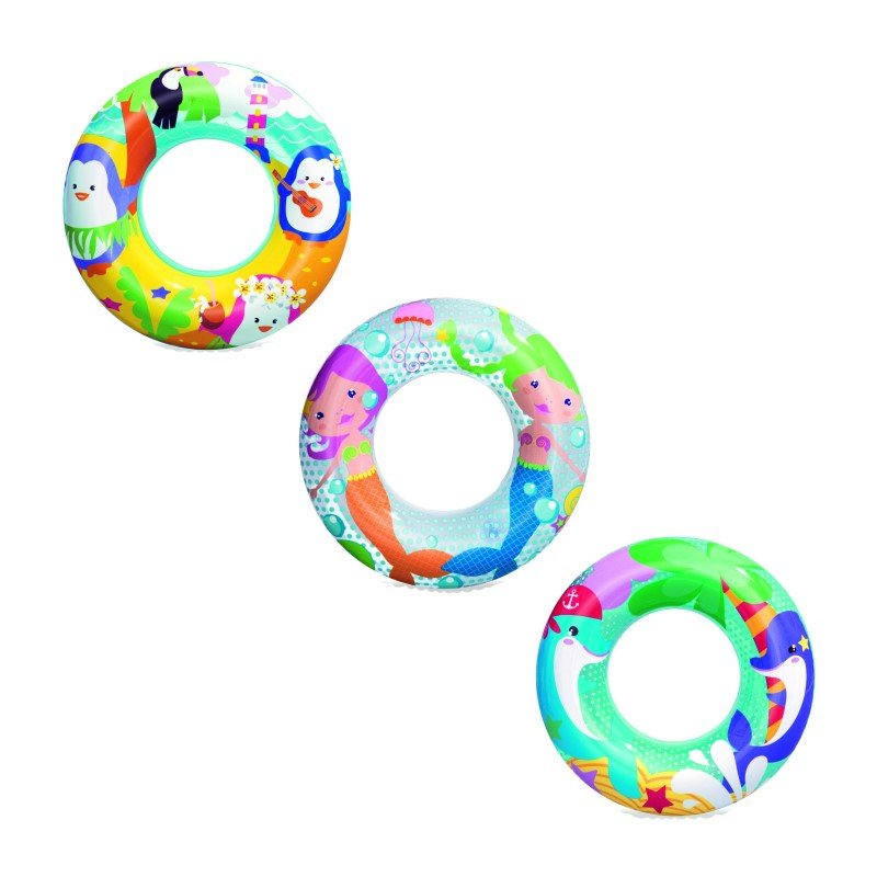 Pripučiamas plaukimo ratas BESTWAY JŪRŲ NUOTYKIAI, skersmuo 51 cm