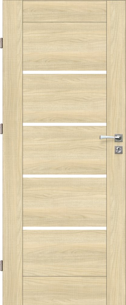 Laminuotos vidaus durys su užlaida VOSTER Vinci 10, kairinės, spalva White walnut, 2030x744x40 mm