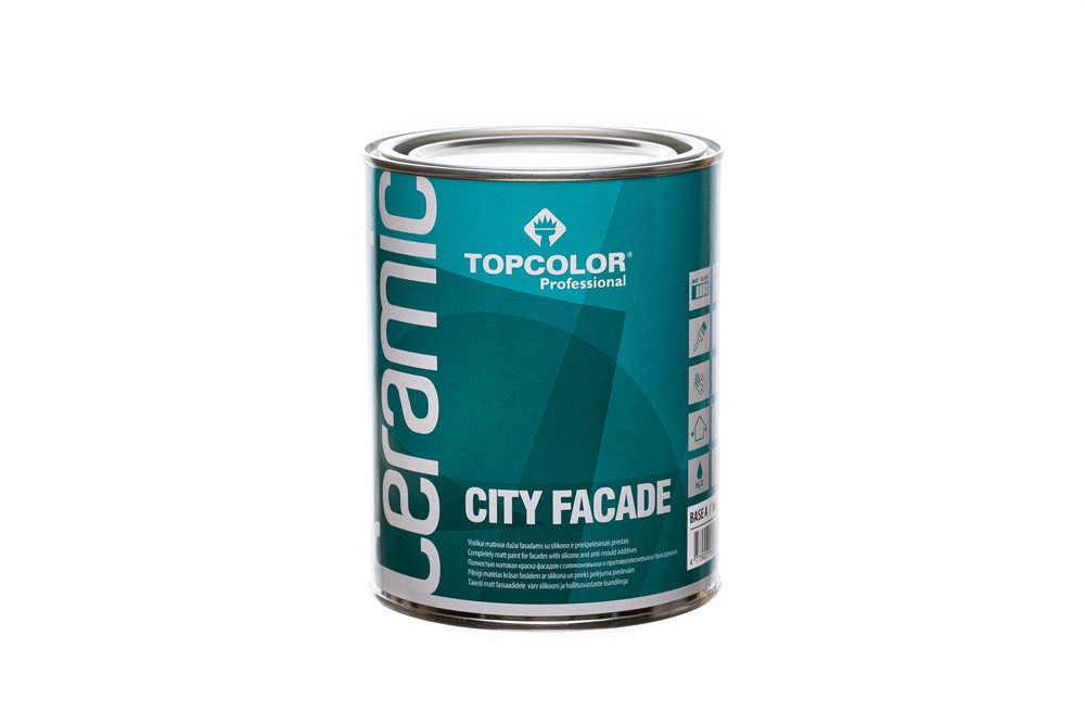 Fasadiniai dažai TOPCOLOR Ceramic City Facade, 1 l