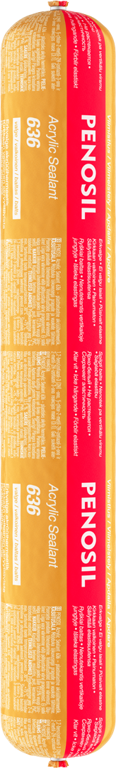 Akrilinis hermetikas PENOSIL Acrylic Sealant 636, 600 ml, baltos spalvos