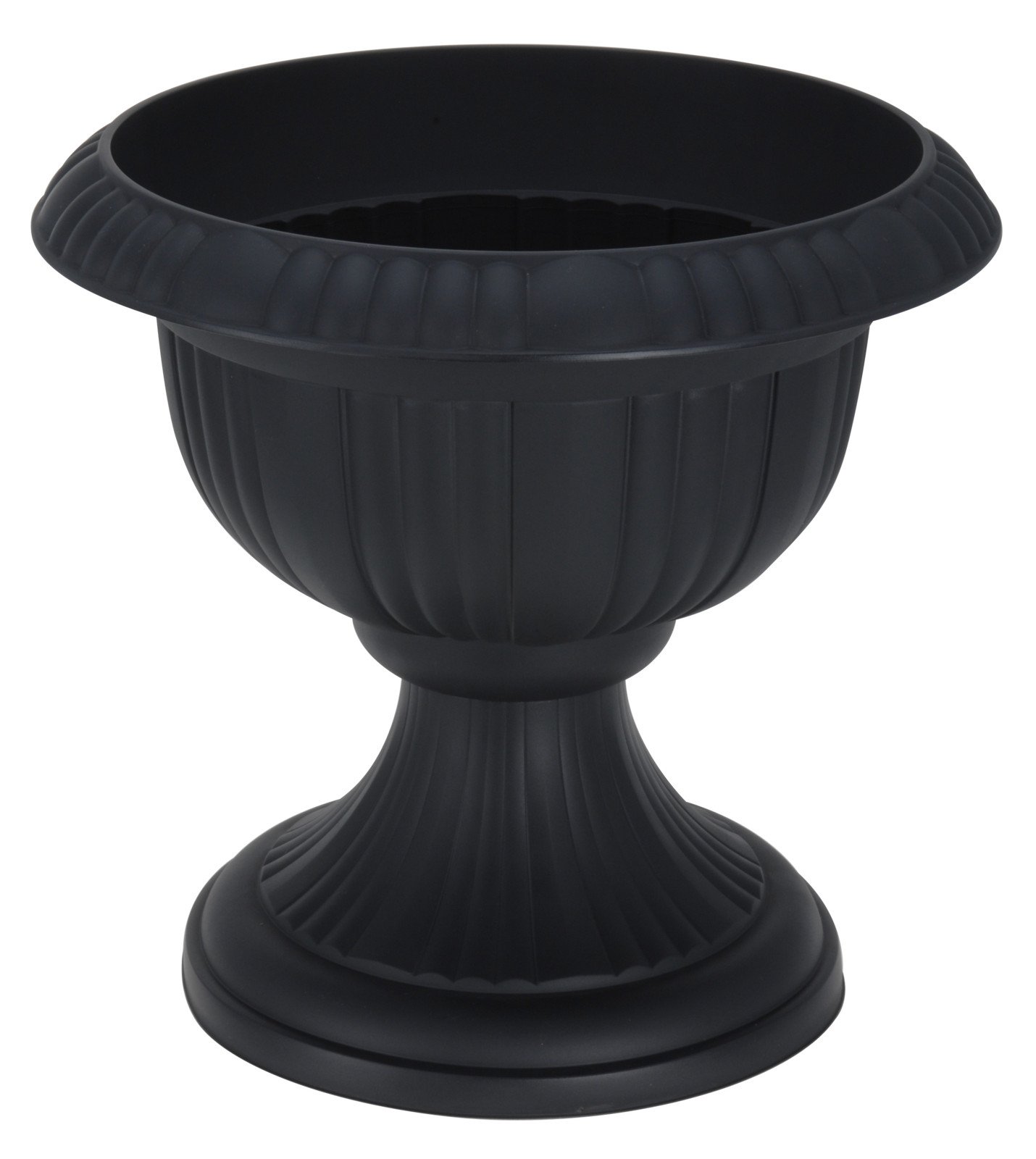 Lauko vazonas, juodos sp., 39 x 39 x 36,1 cm.