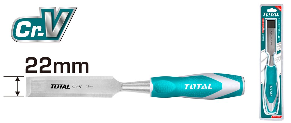 Kaltas TOTAL, medžiui, CR-V, 22x140 mm, THT41226