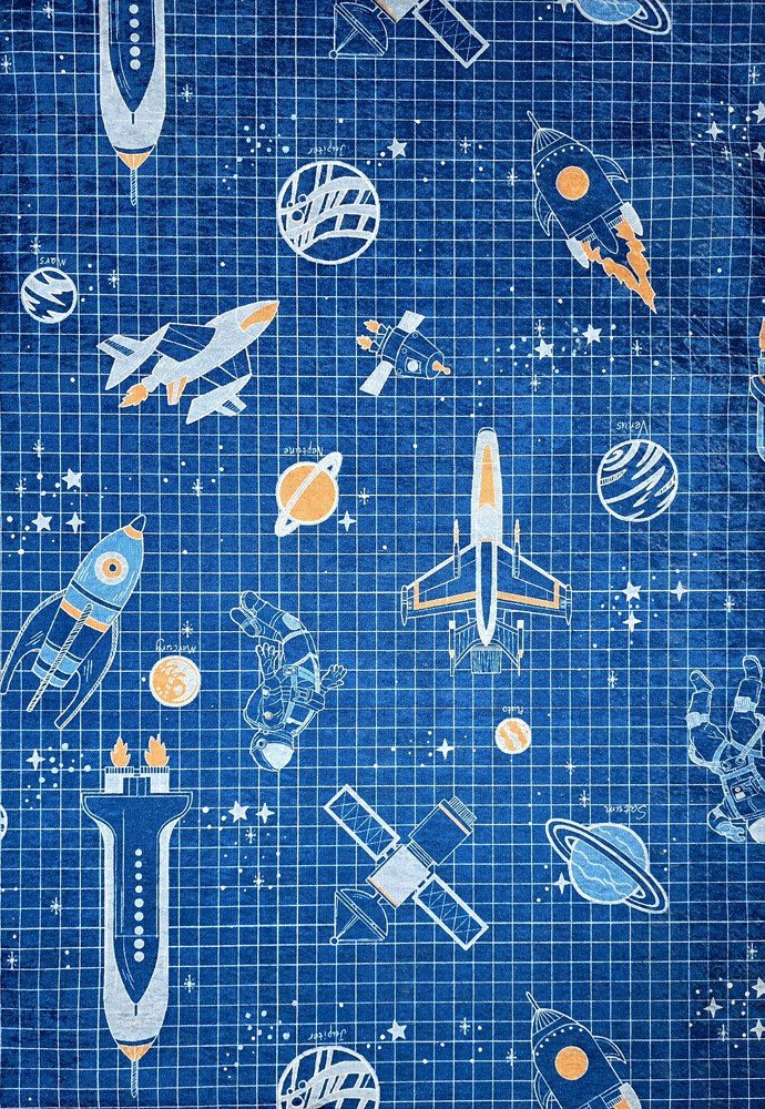 Kilimas RICCO BAMBINO COSMOS, 120 x 170 cm, 100% poliesteris, 60D-2K1217