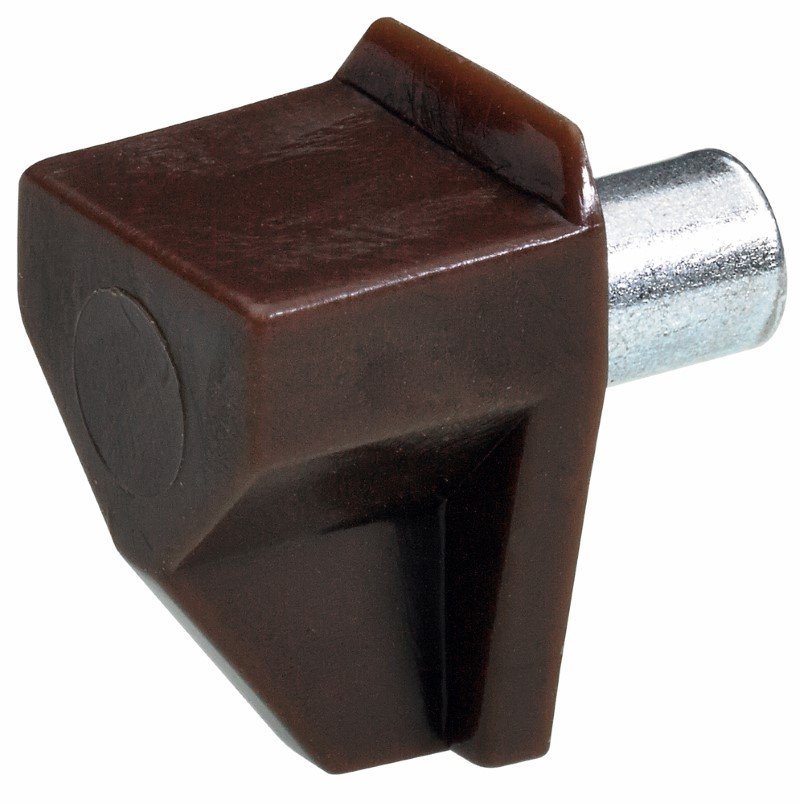 Lentynos laikiklis HETTICH, pak. 20 vnt. plastikas, 5mm, rudos sp., 9115201