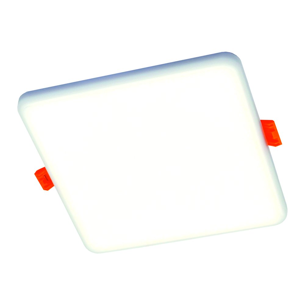 Montuojamas šviestuvas panelė TOPE Ronda Ik08, įleidžiama, LED 15W, 3000K, IP65, 998 lm, pjaunama skylė 125 mm, be rėmelio, baltos sp., 155x155x25 mm, 6003000038