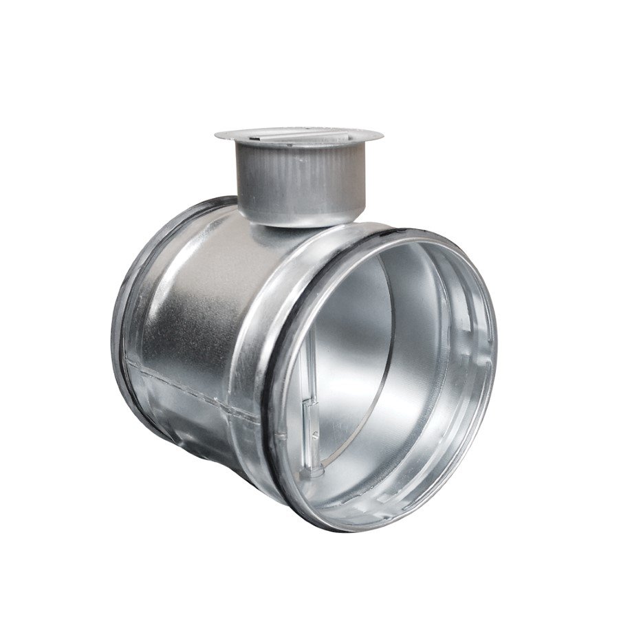 Vožtuvas ALNOR DACG-160, d160 mm, su tarpine, cinkuota skarda