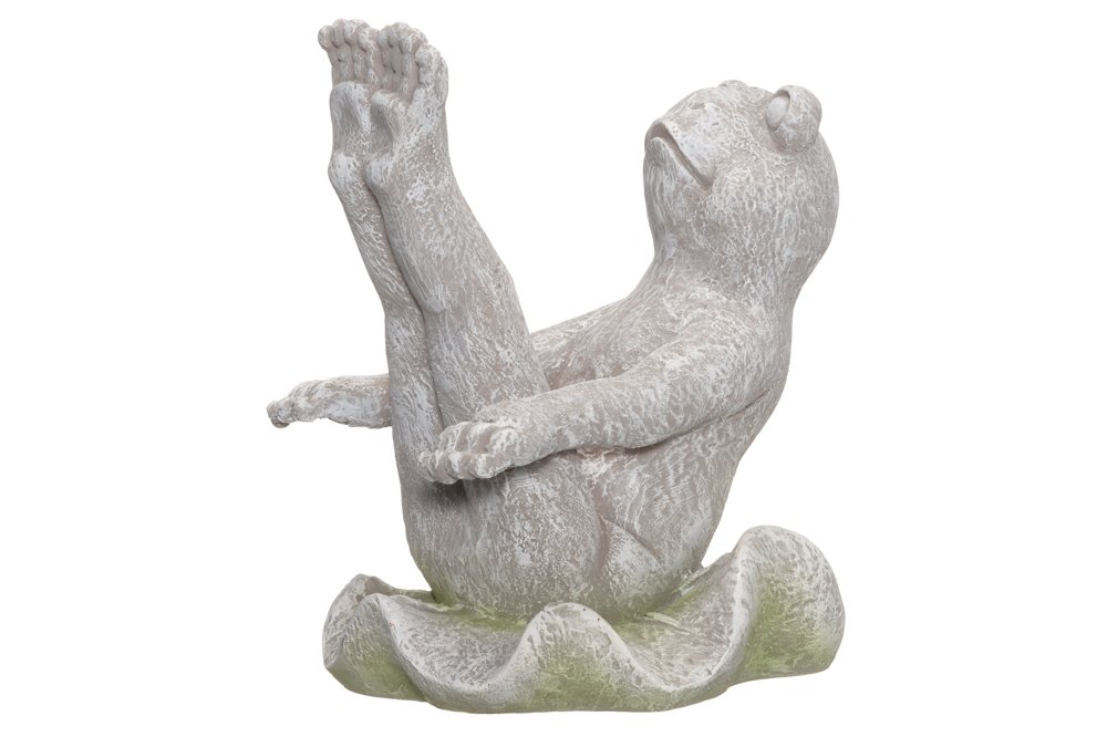 Sodo dekoracija 4Living VARLĖ, sportuojanti, pilkos sp., 16 x 20 x 25 cm.