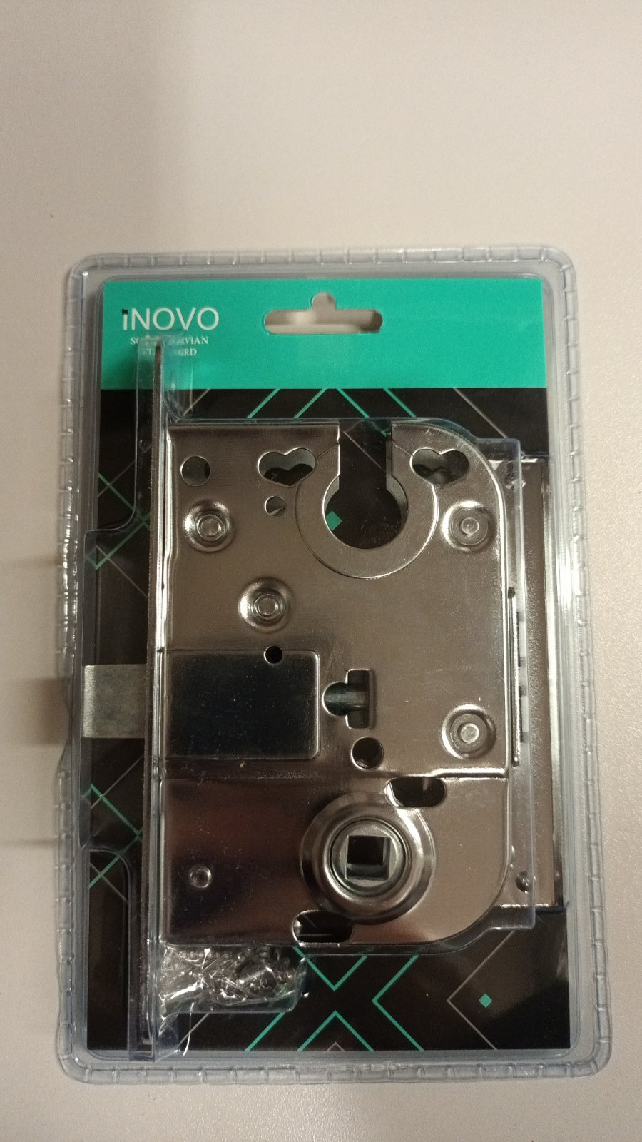 Spynos 4520 komplektas INOVO, chromo spalvos, PZ cilindras, su plokštele 045