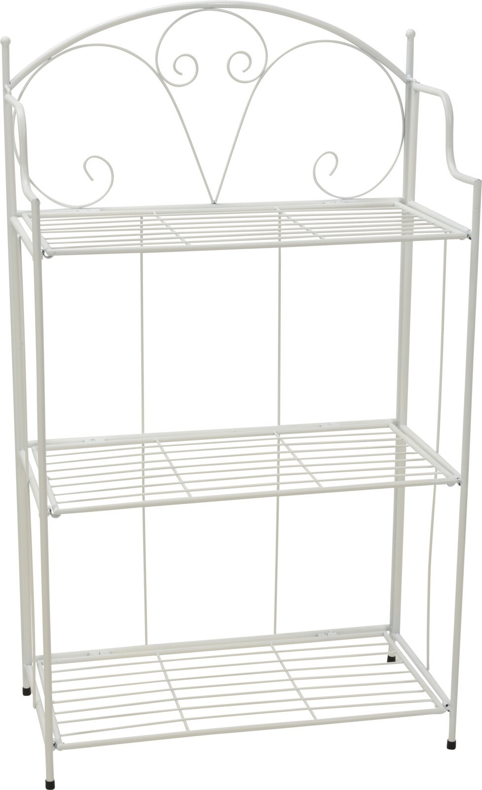Metalinė augalų lentyna, baltos sp., 58 x 5 x 110 cm.