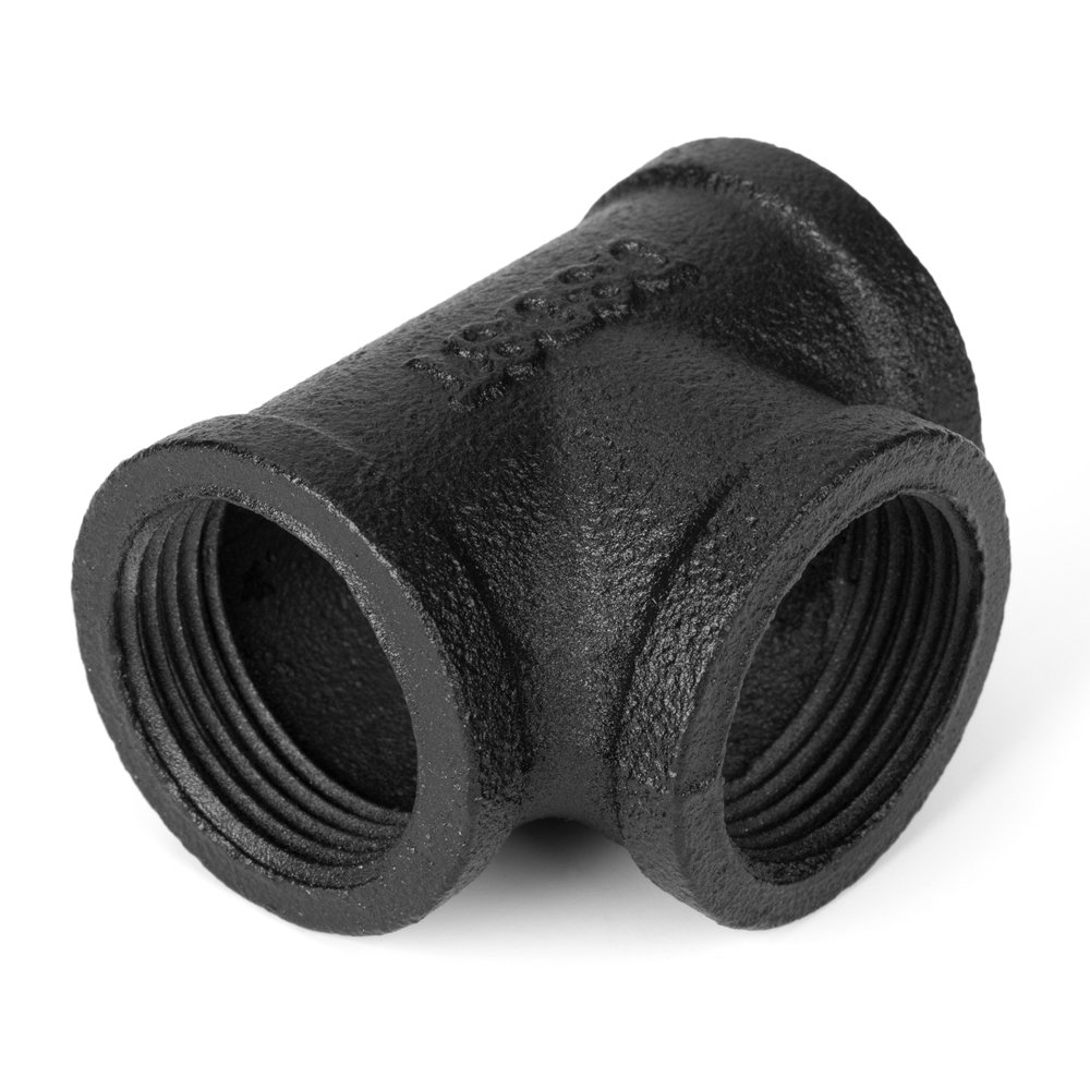 Dekoratyvinė jungtis RUSTICLINE, 3/4", skersmuo 25 mm, 3 skylės, RT-6, juodos sp.