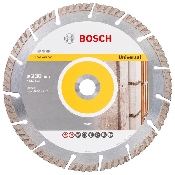 Deimantinis pjovimo diskas BOSCH Universal, 230x22.23 mm