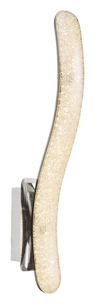 Sieninis LED šviestuvas GLOBO Nabro, 12W, 230V, 935 lm, 3500K, su jungikliu, chromas, akrilas, 80 x 450 x 120 mm, 67833-12W