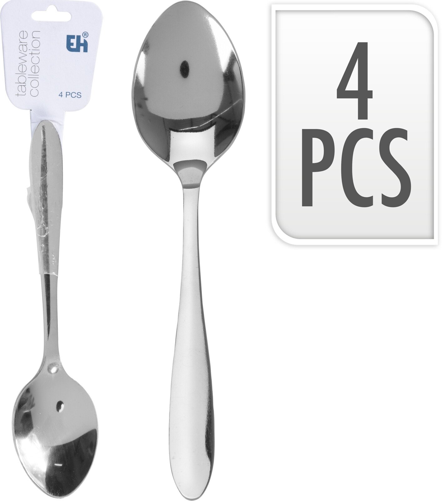 Šaukštų rinkinys, 4 vnt., nerūdijantis plienas