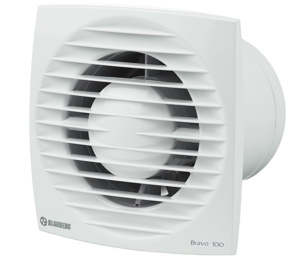 Buitinis ventiliatorius BLAUBERG Bravo125H, d125, su drėgmės matuokliu, laikmačiu ir atbuliniu vožtuvu