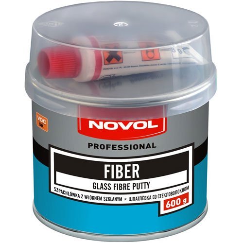 Glaistas NOVOL, su stiklo audiniu, žalia spalva, 0,6 kg