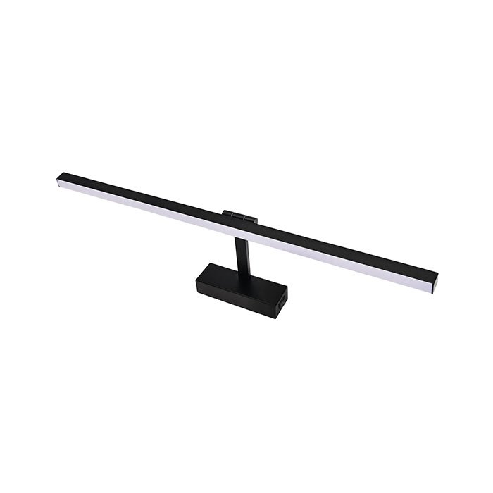 Sieninis veidrodžių ir paveikslų šviestuvas HOROZ Kartal, LED, 8W, 230V, 4200K, 570 lm, IP45, 400 x 40 x 160 mm, juodos sp.
