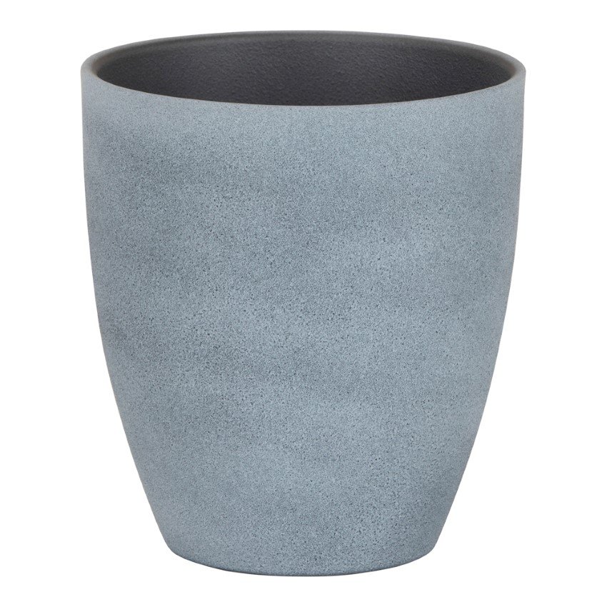 Kambarinis keraminis vazonas orchidėjai SCHEURICH, DARK STONE (620/15), akmens sp., skersmuo 15 cm.