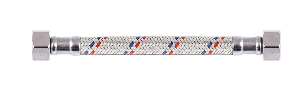 Vandens žarnelė RUBINETA, 3/8'-3/8', 50 cm, vidus/vidus, EPDM