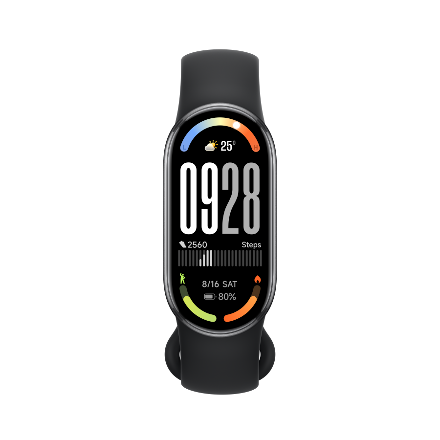 Išmanusis laikrodis XIAOMI Smart Band 10, 1,72" ekranas, 233mAh, silikoninė apyrankė, juodos sp.
