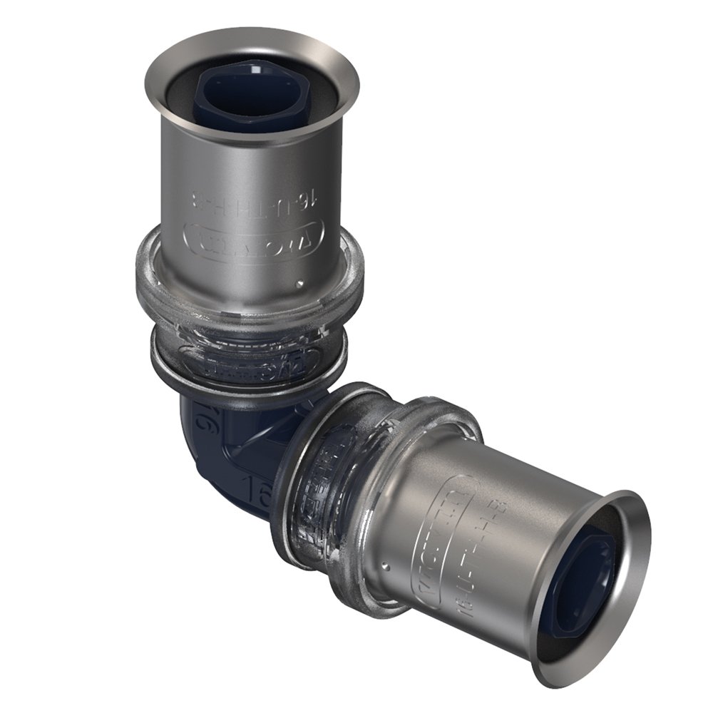 Presuojama alkūnė WAVIN Tigris K5, 16 mm x 90°, 3079768