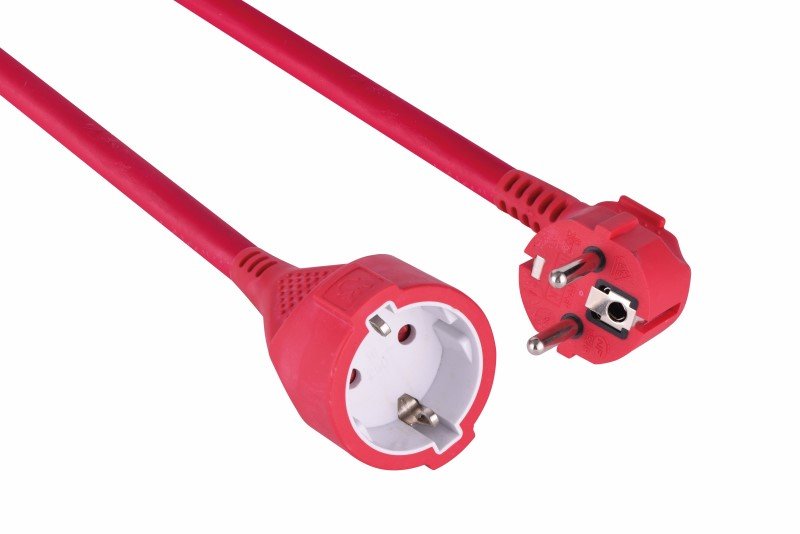 Ilgiklis ELECTRALINE, 1 lizd., 50m, su įž., 3x1,5, oranžinės sp., 01635