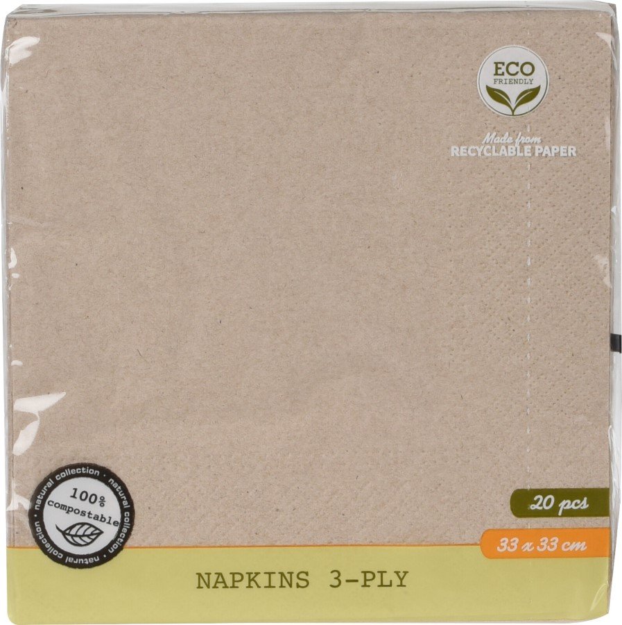 Servetėlės, 16 vnt., 33 x 33 cm