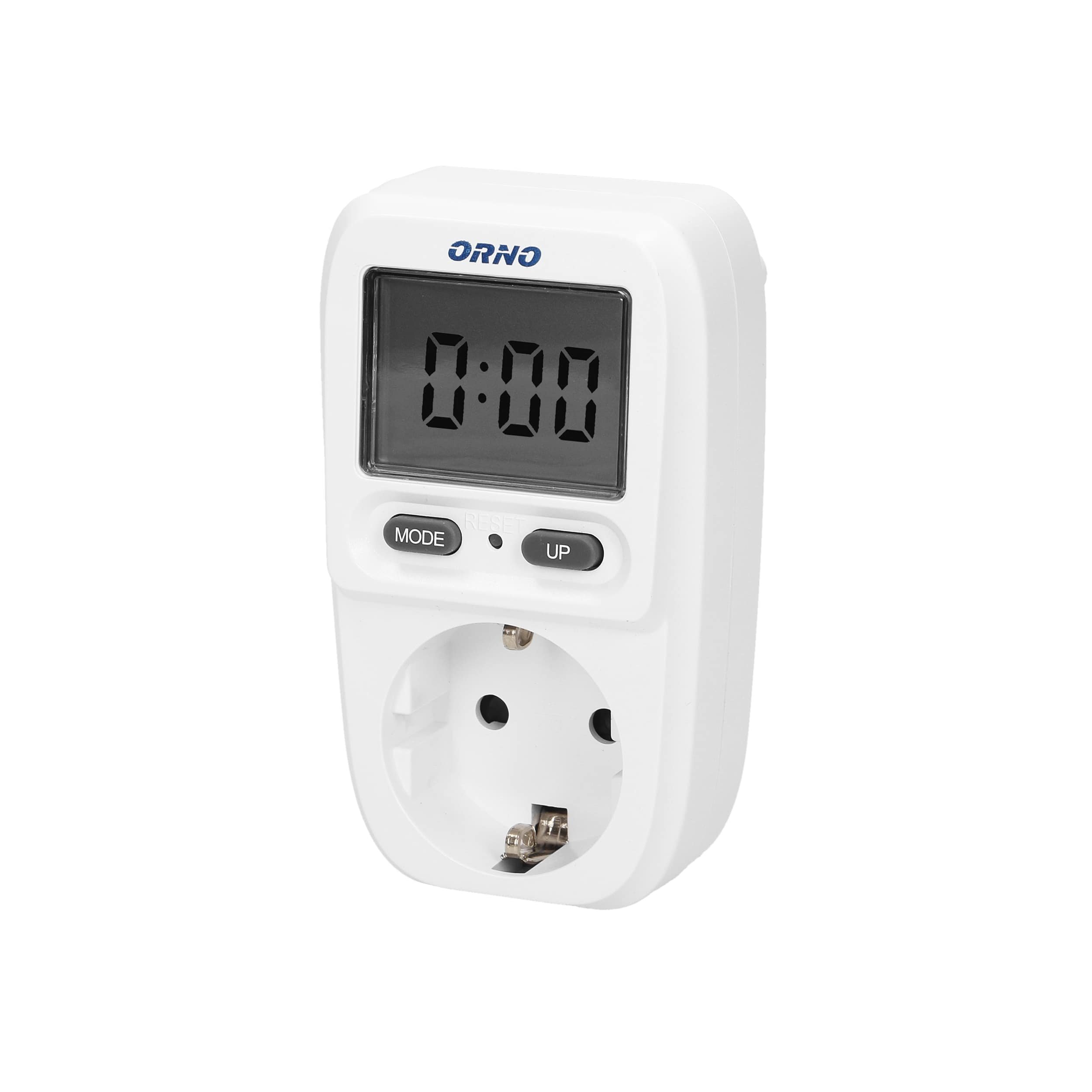 Galios matuoklis ORNO Or-Wat-419(Gs), su 1 vietos kištukiniu lizdu su įž., su LCD ekranu, su elektros energijos sąnaudų skaičiavimu