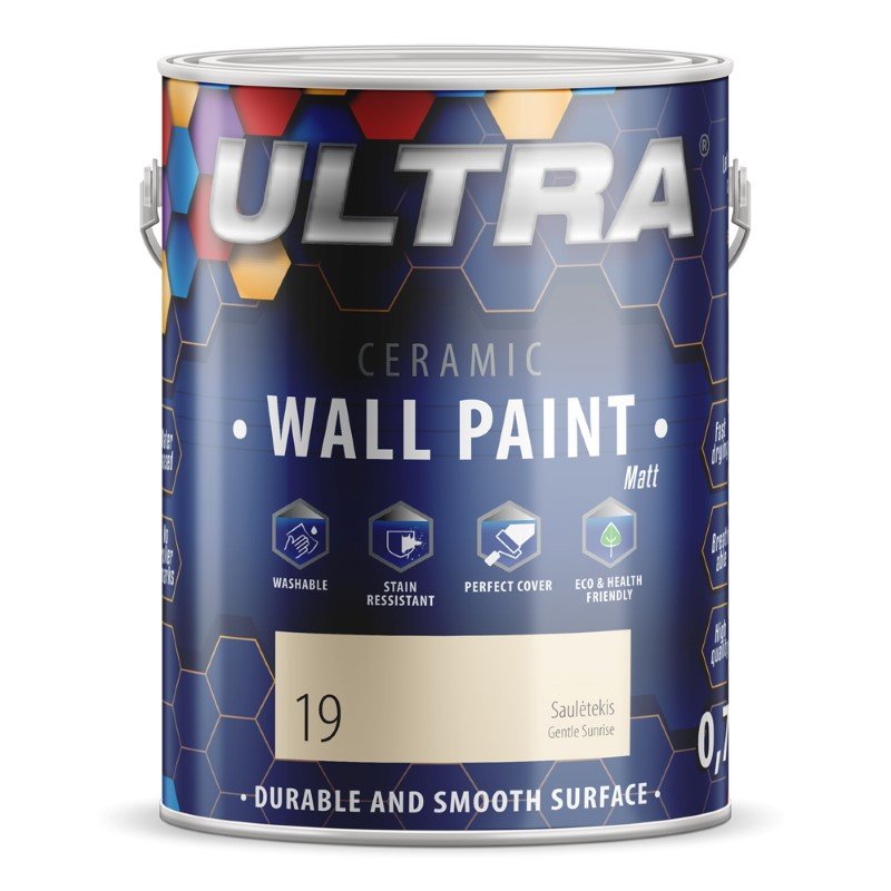 Interjero dažai ULTRA Ceramic, 0,7 l, Saulėtekis sp. (19)