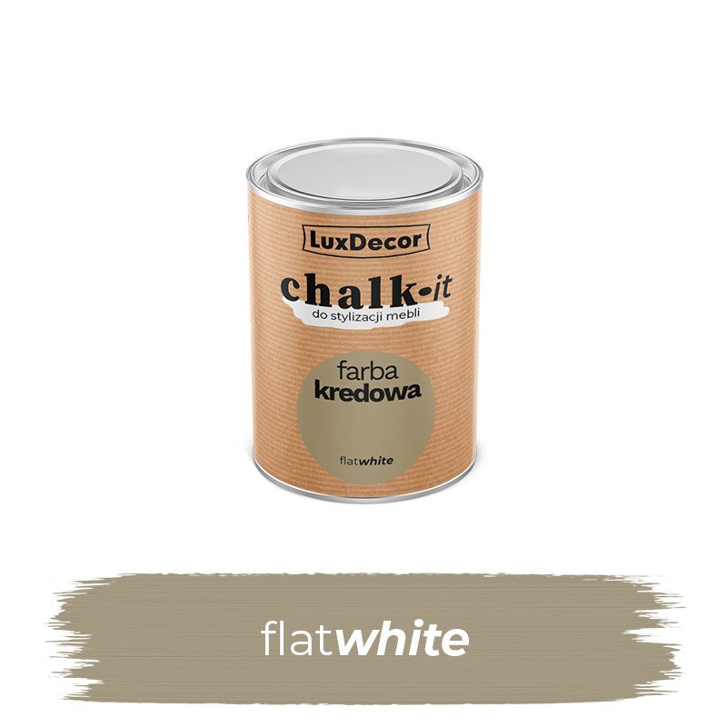 Kreidiniai dažai LUXDECOR Chalk-It, 125 ml, (32) Flat White