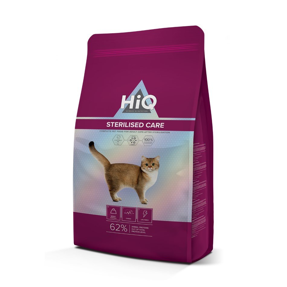 Sausas ėdalas HIQ Sterelisied, suaugusioms katėms po sterilizacijos, su paukštiena, 1,8 kg