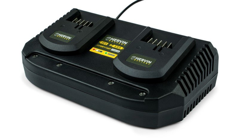 Kroviklis dvigubas HERVIN BATTERY Super Fast, 2x20V, 2x3.5A, CH2-3.5AH