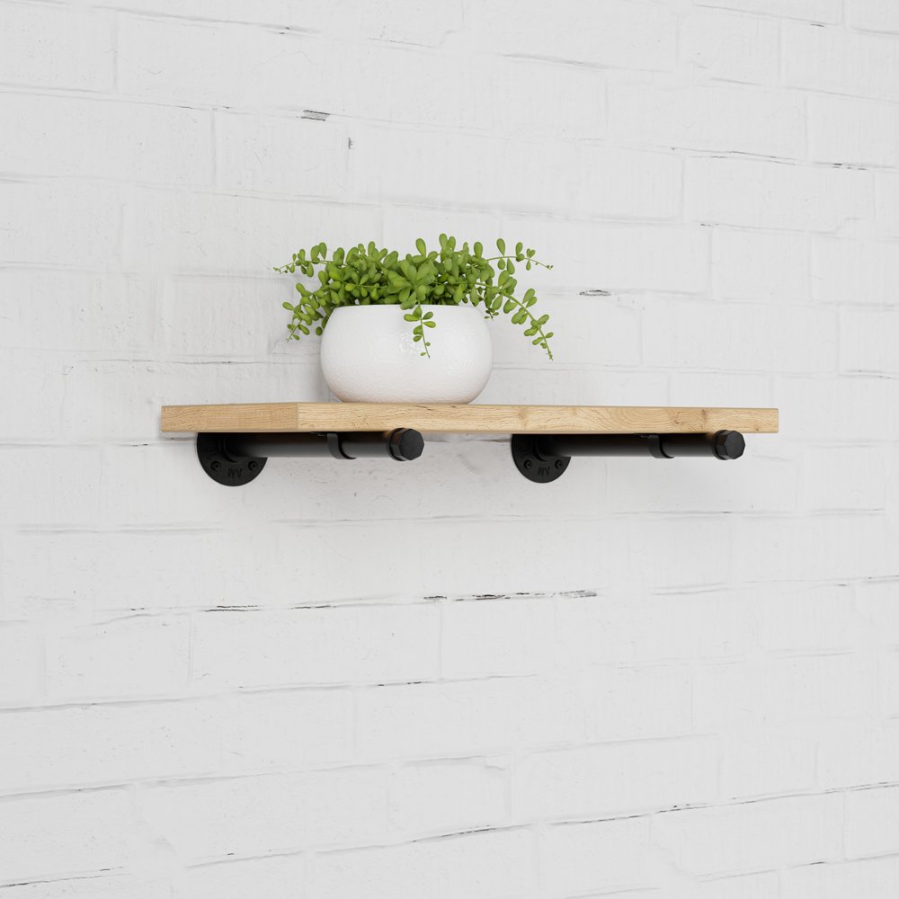 Lentynų laikiklių rinkinys RUSTICLINE, ilgis 32 cm, juodos sp., 2 vnt.