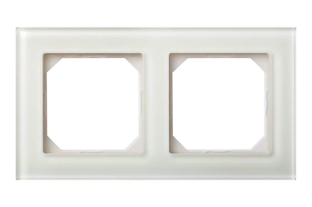 Rėmelis LIREGUS Epsilon, 2 vietų, matinės baltos sp., K14-245-02.E/WG 