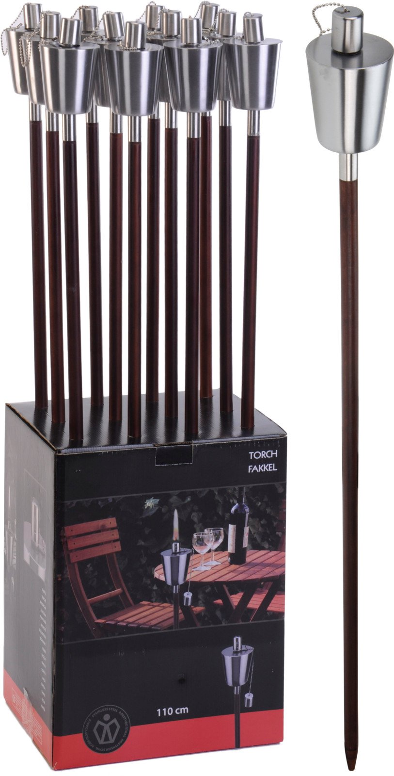 Deglas, 110 cm, nerūdijantis plienas