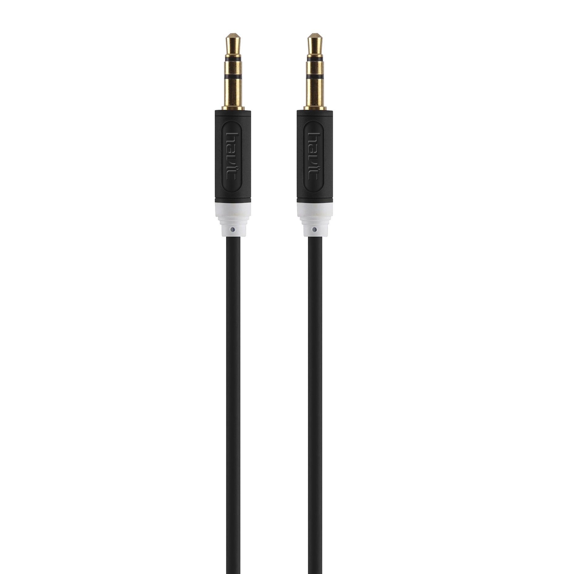 AUX audio laidas HAVIT M.CUBE 881, 3,5-3,5 mm, 1m, juodos spalvos