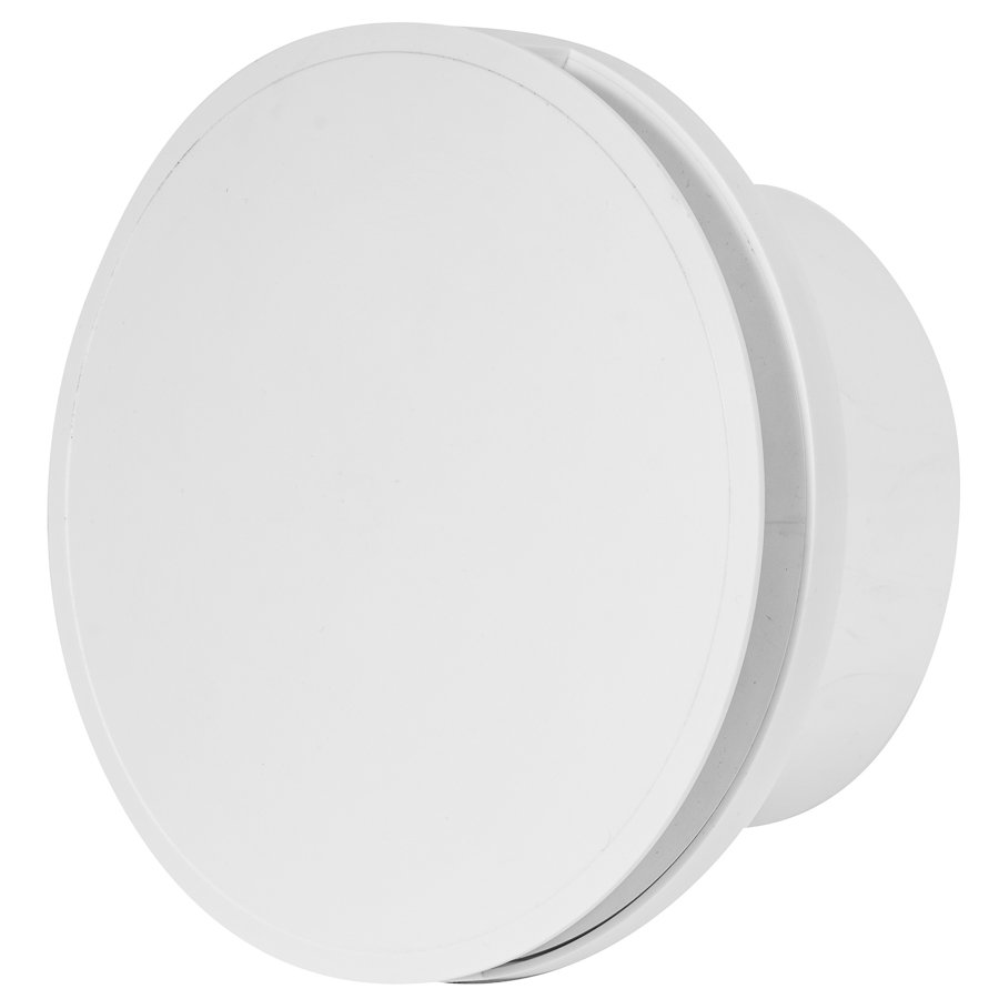 Buitinis ventiliatorius EUROPLAST E-Extra EAT100S, d100 mm, su dangčiu, rutuliniu guoliu, su laikmačiu