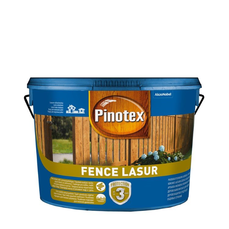 Medienos lazūra PINOTEX Fence Lasur, tikmedis, 2,5 l