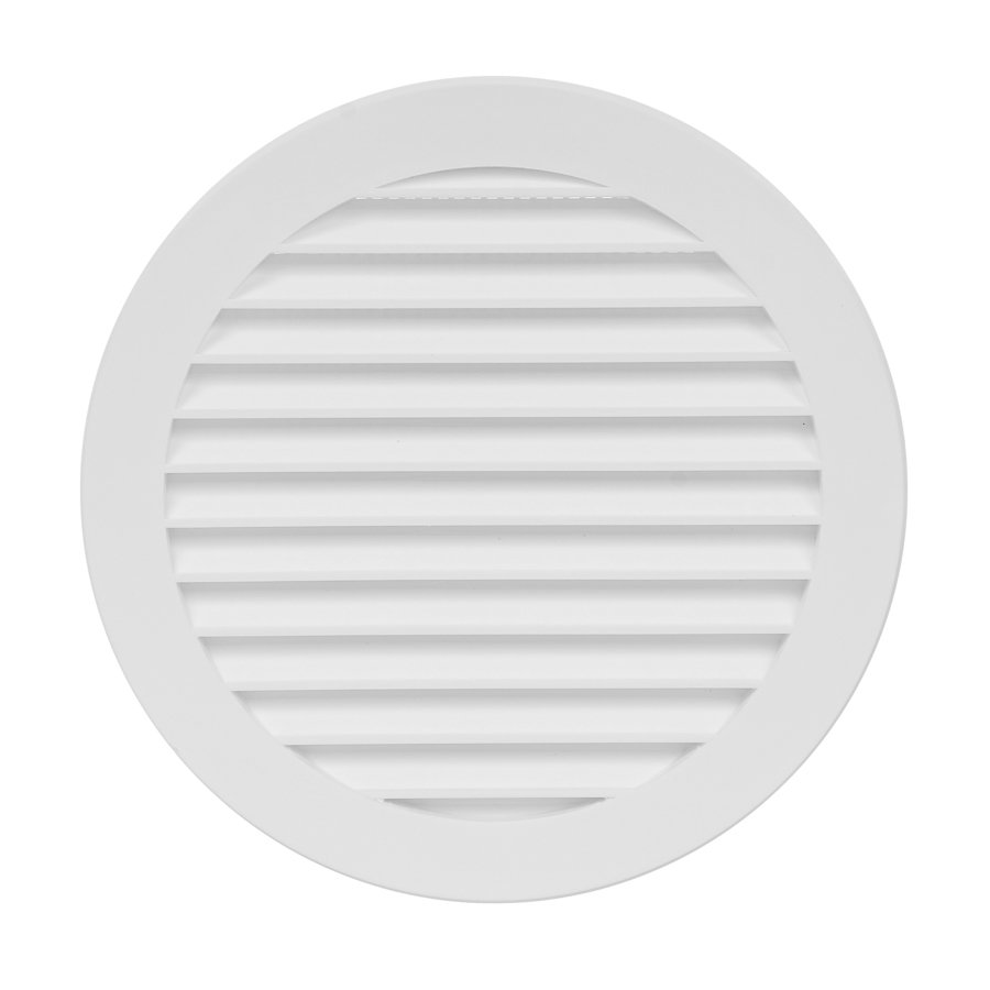 Ventiliacinės grotelės EUROPLAST VR125, d125, plastikinės, baltos spalvos