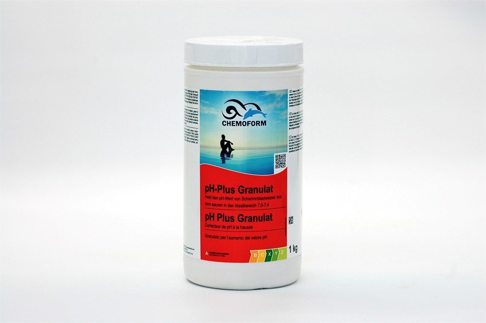 Preparatas baseino vandens PH plius didinti, granulės, 1 kg