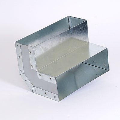 Ventiliacijos alkūnė, 5A15/90, atvirkščia, cinkuota